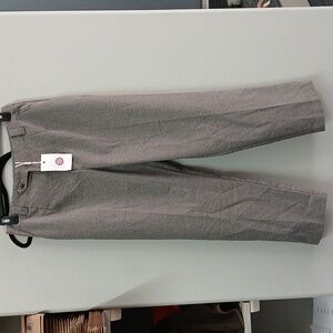 Hobemty Pant Straight Long Trousers Plaid Size 6 Waist 31" Nwt